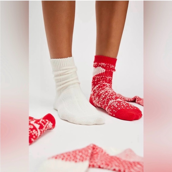 Free People Women Free people Nordic knit Socks set of 3 NWT